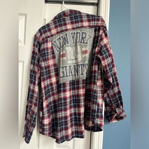 COPY - Custom NY giants flannel